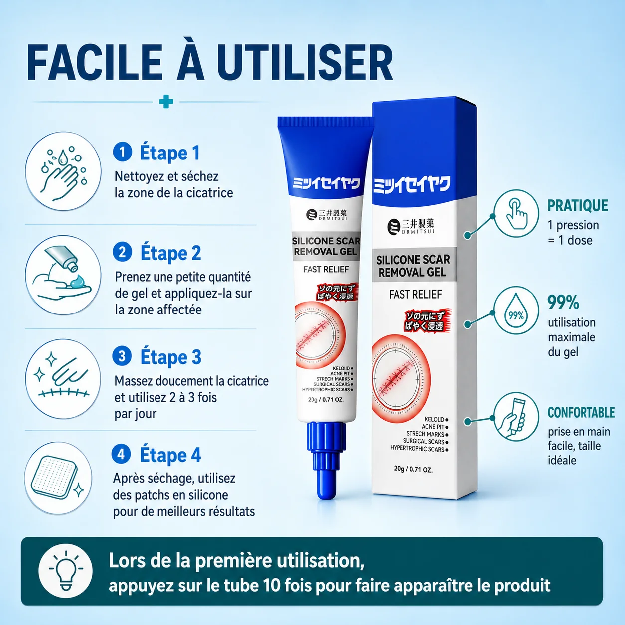 Guide d'utilisation en 4 étapes